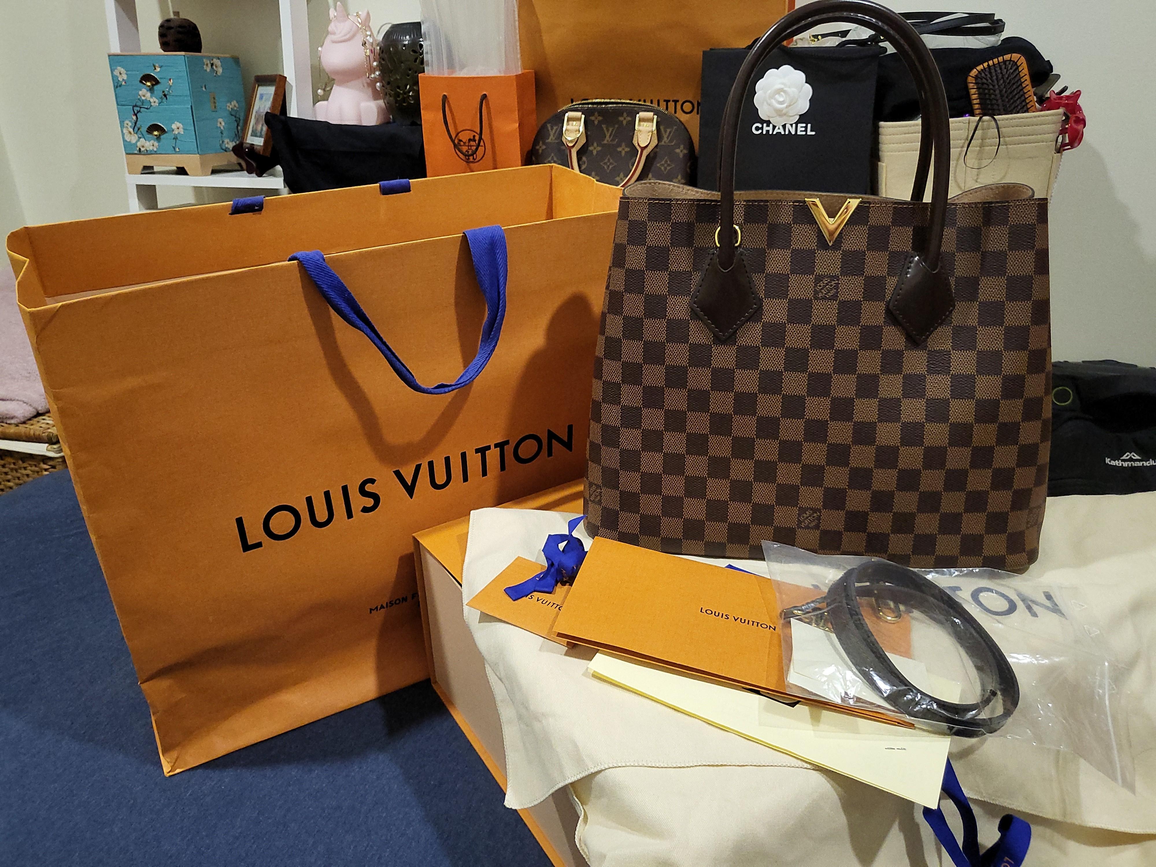 Louis Vuitton Kensington Damier Ebene Tote Bag