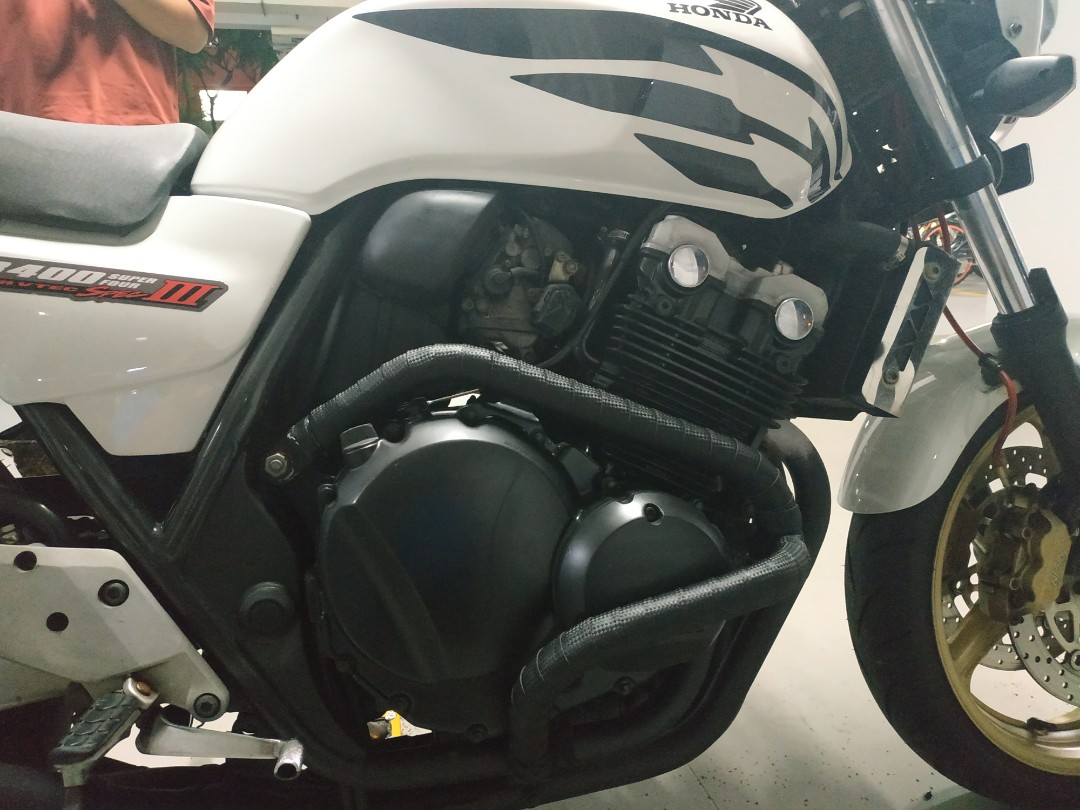 Black Carbon Fibre Wrap for all Bikes Crash Bar CB400 CB400X