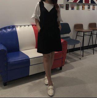 Black Dress with Side Pockets