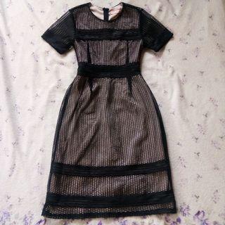 Black Net Dress (Korean Style)