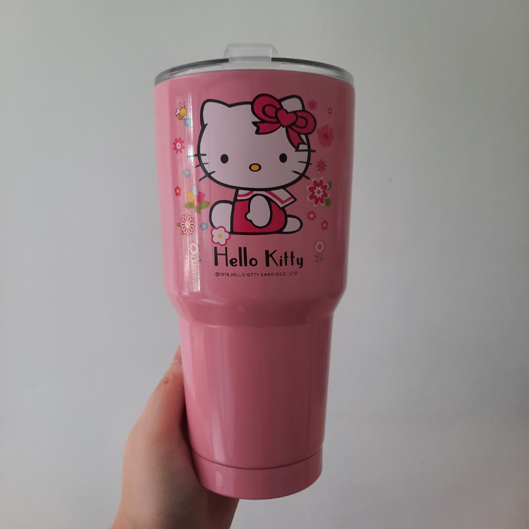 BN Hello Kitty Yeti Pink Big Cup, Furniture & Home Living, Kitchenware & Tableware, Water