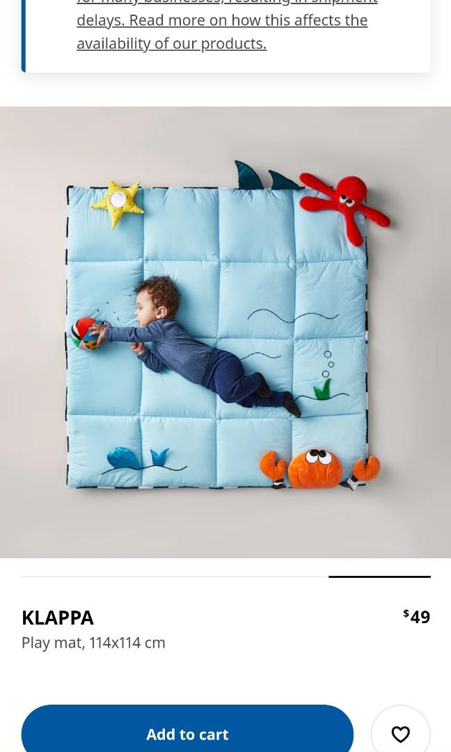 BN IKEA klappa play mat gym