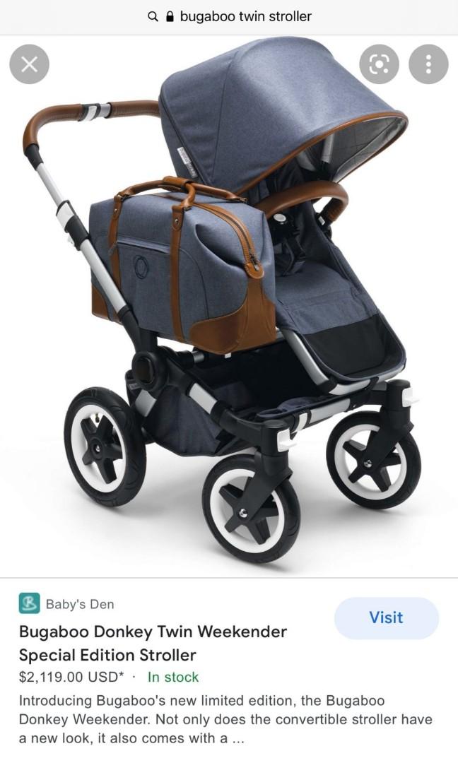 bugaboo donkey weekender twin