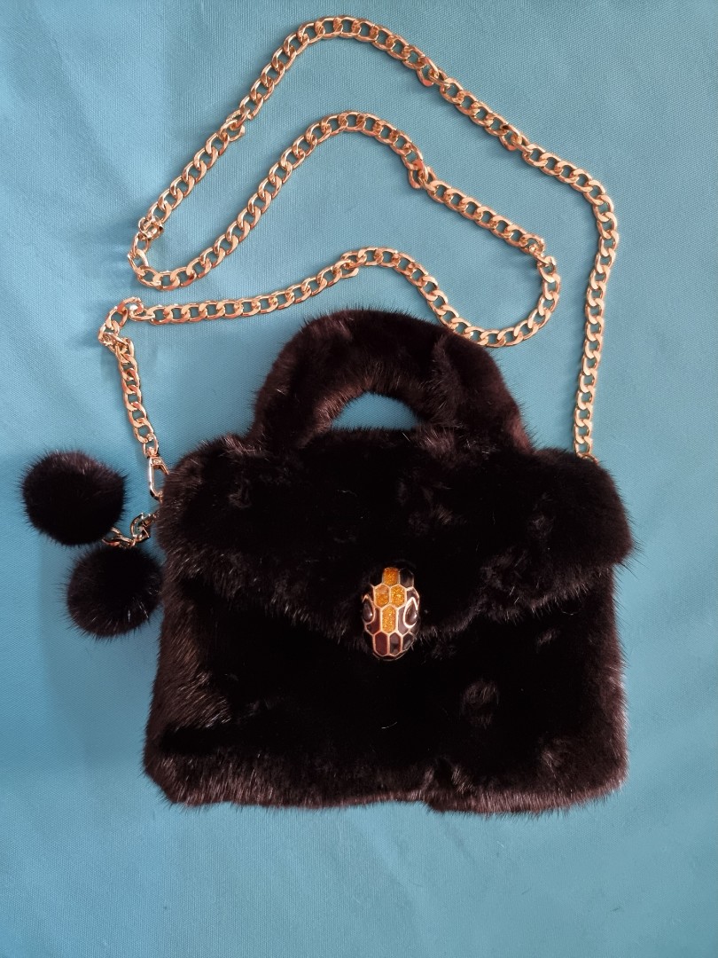 Fur shop mini bag