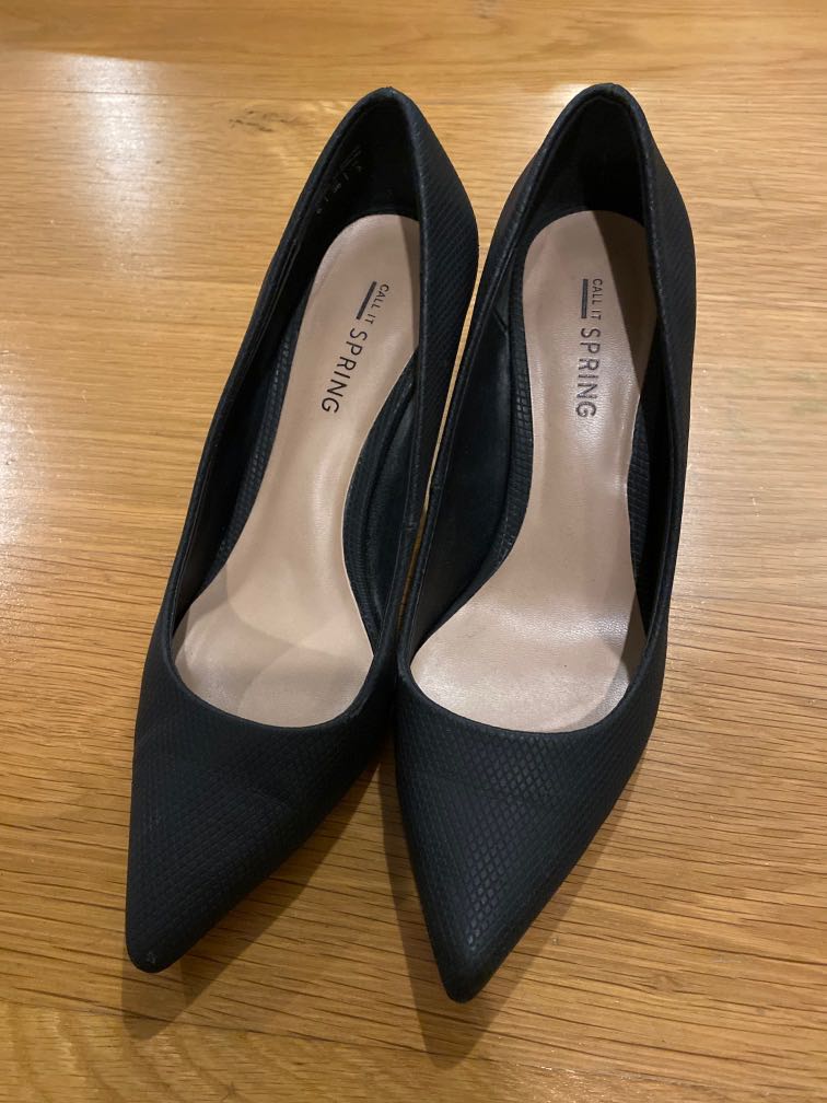 call it spring black heels