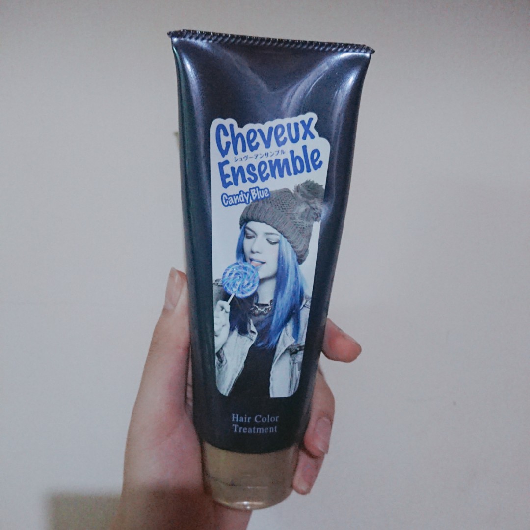 漂染 10 在家自染灰藍頭髮 5分鐘即沖etude House Color Treatment Mira 咪拉 Youtube