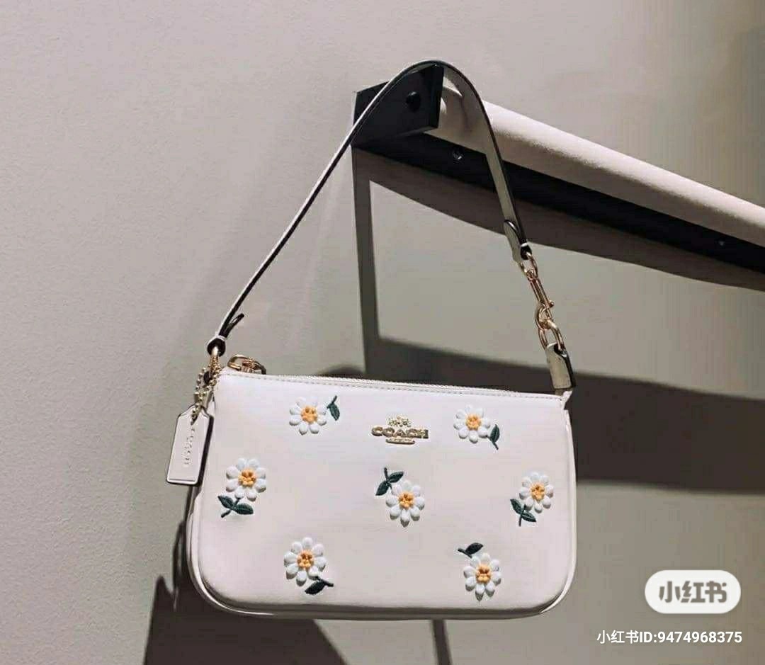 ❣️BestPrice❣️ BAG Nolita C0ach 19 Daisy Embroidery Wristlet Women Fashion