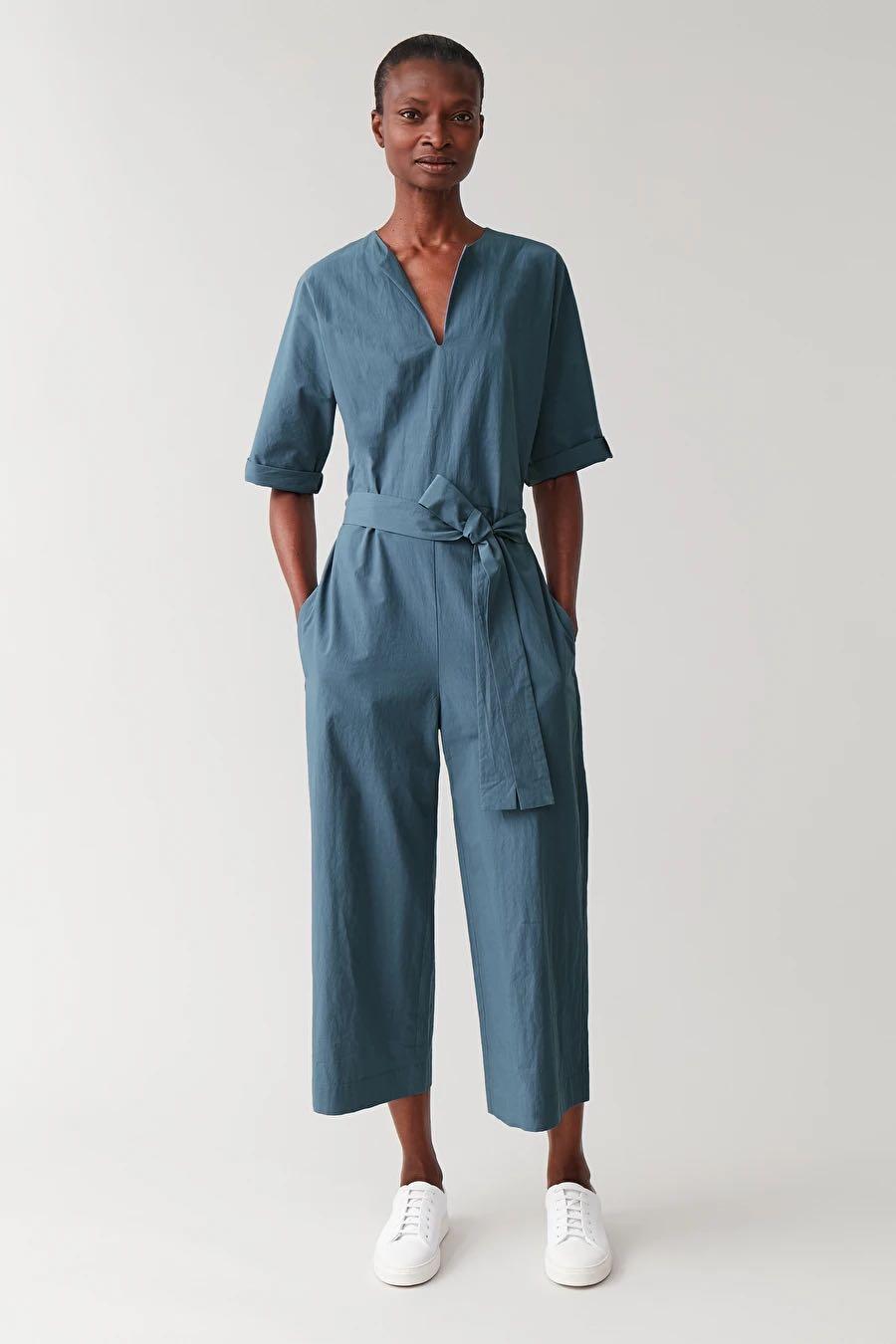 Cos top belted jumpsuit