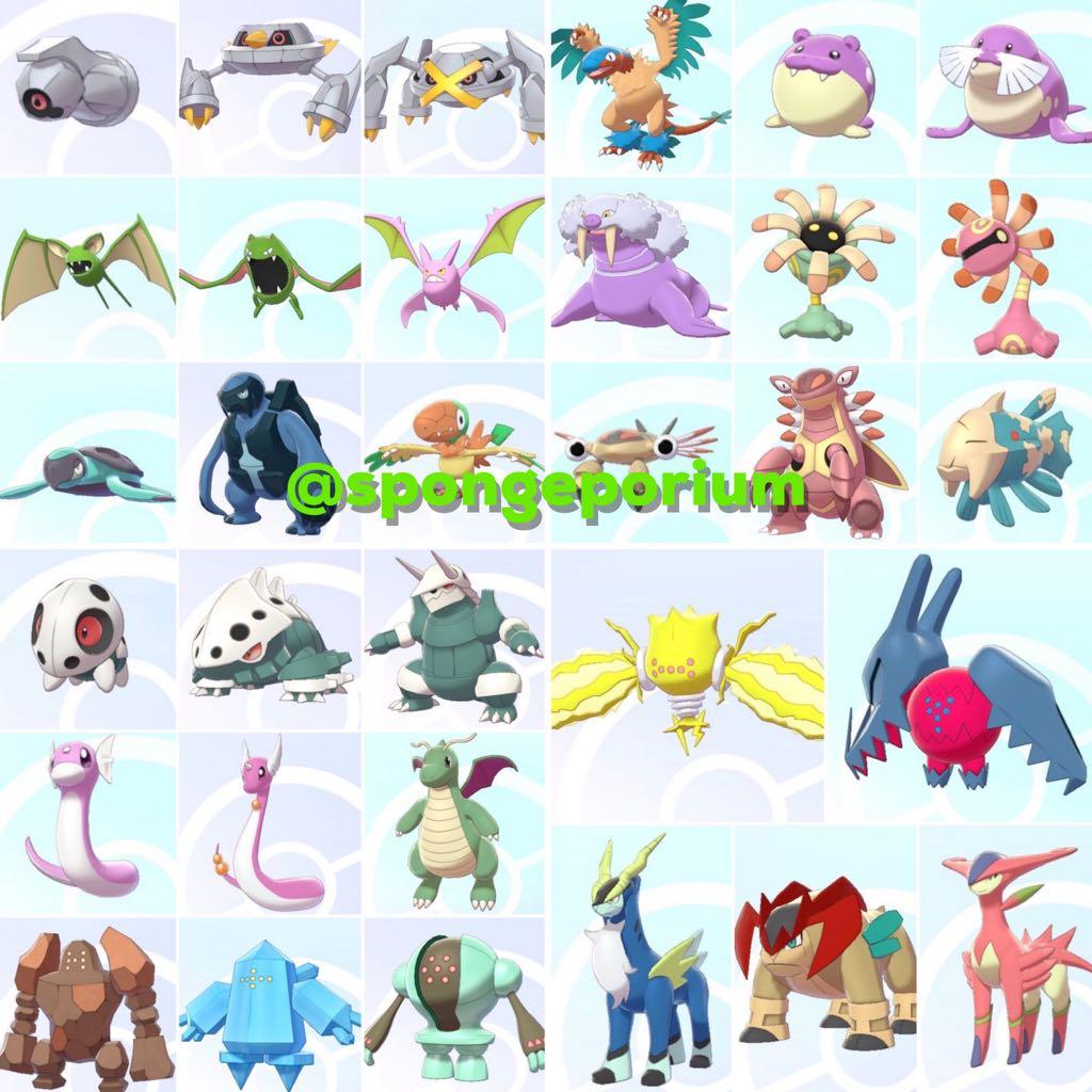 Shiny Pokemon (Pokemon Sword & Shield) (Mainland Galar Pokedex