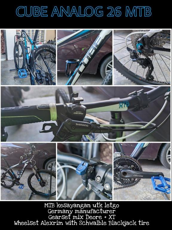 MTB Cube Analog 26 Deore XT Sports Equipment Bicycles