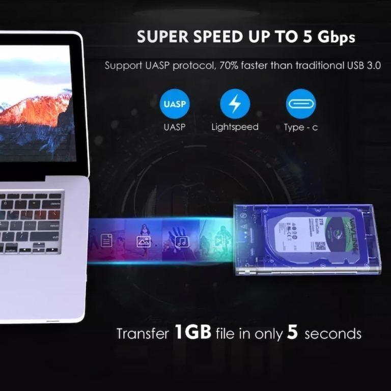 F2152] Wavlink WL-ST239 USB External Hard Disk Box Storage