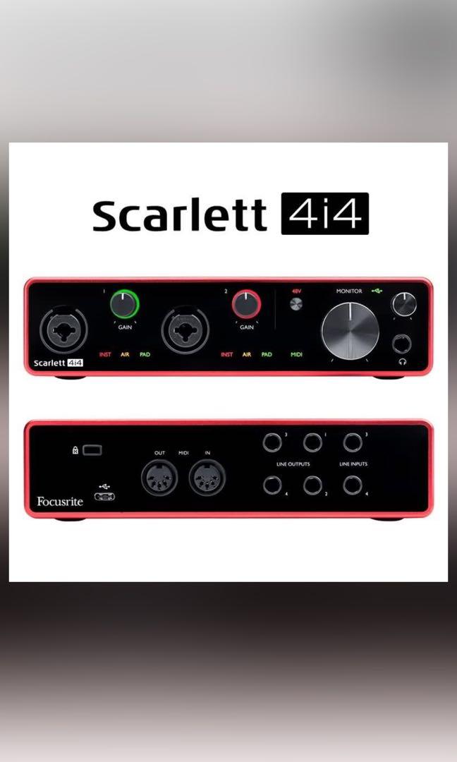 clearance focusrite scarlett 4i4 gen 3 3 year warranty ready stock 