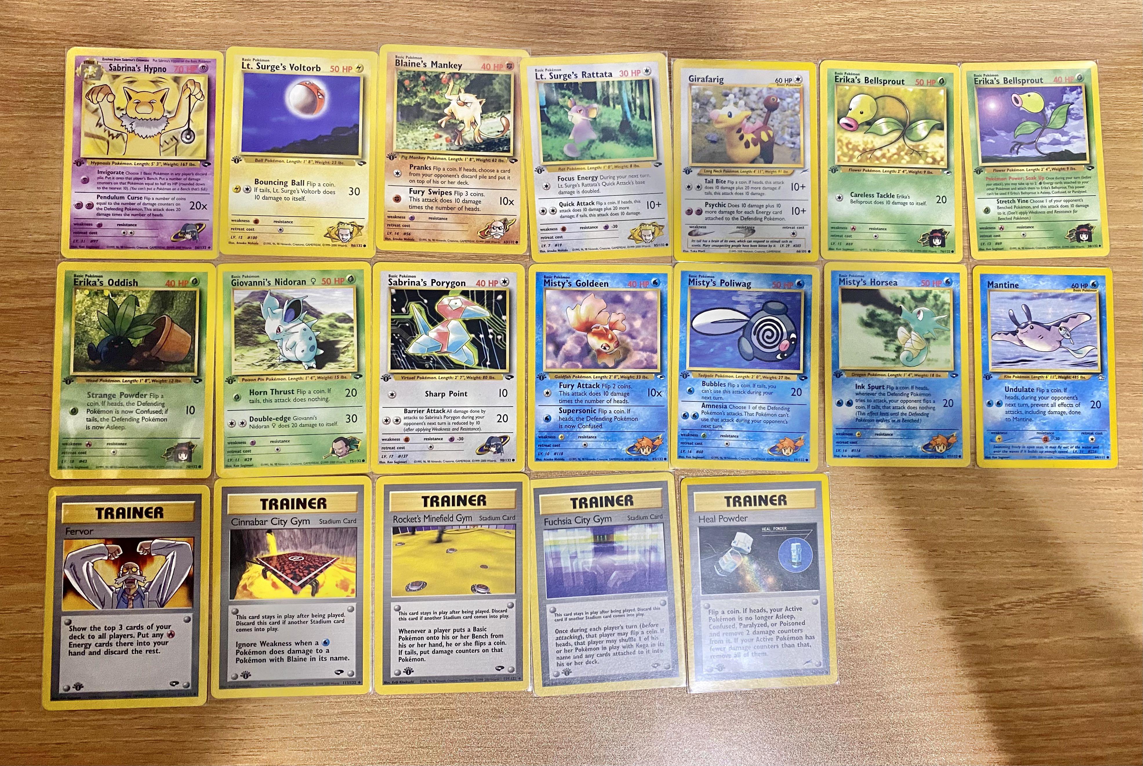 WOTC Pokemon Card Binder Collection Rare - Holo and 1st Editions - Vintage  Cards