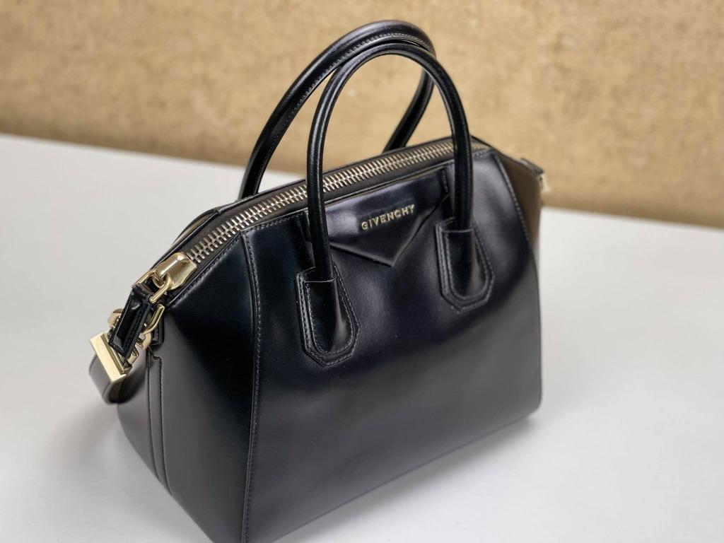 Givenchy Shiny Lord Calfskin Mini Antigona Black