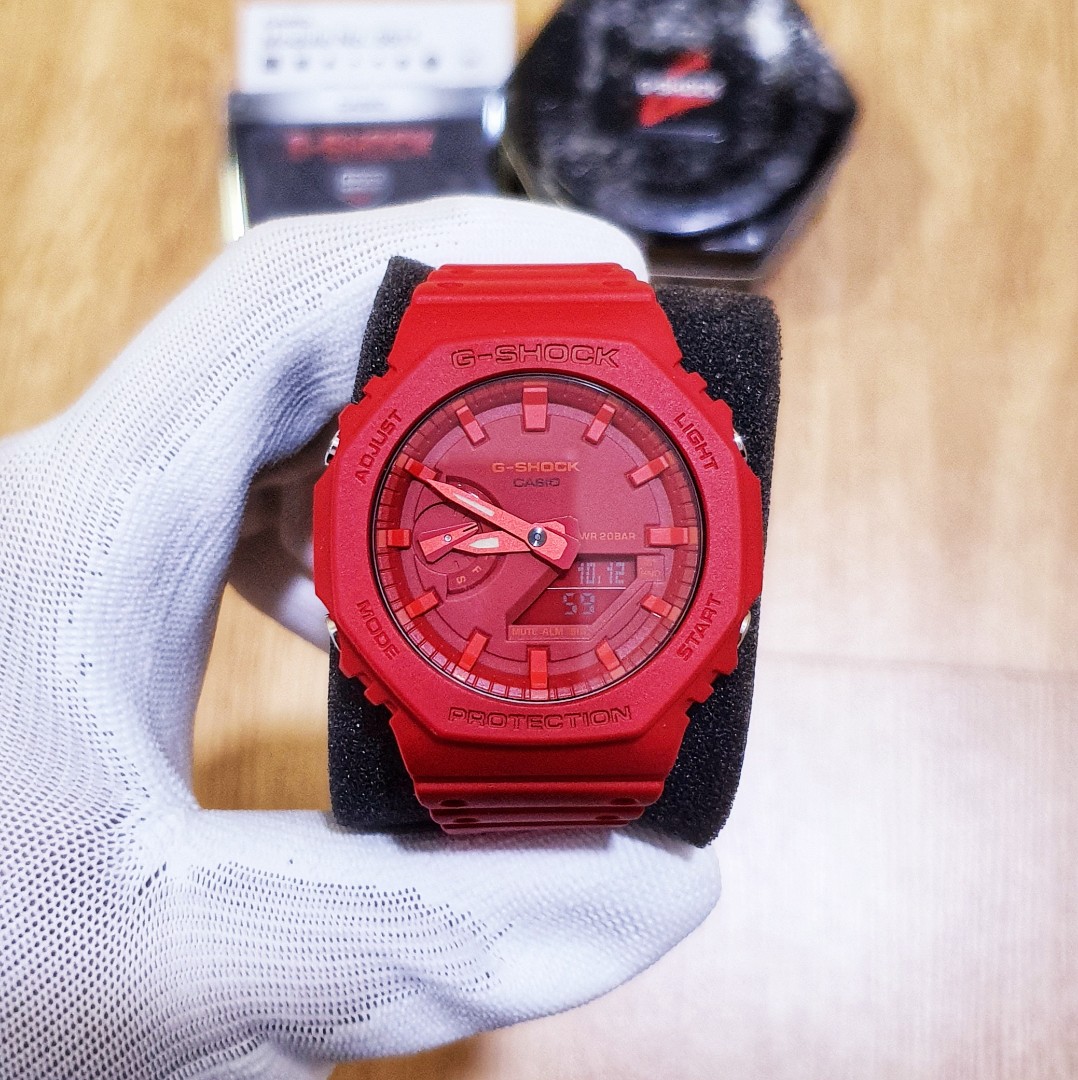 G Shock TMJ Red Merah GA 2100 4 ADR Men s Fashion Watches