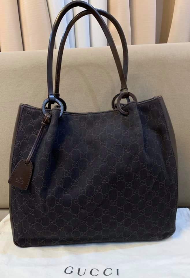 black gucci monogram purse