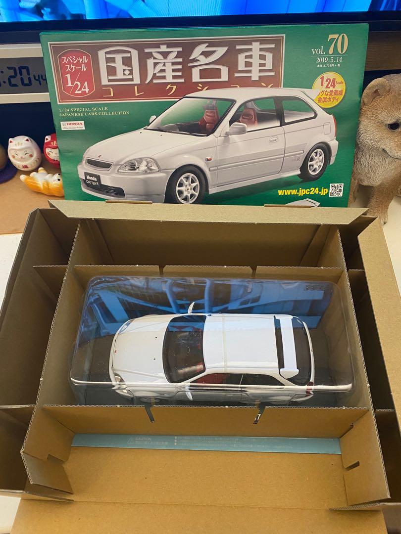 Honda Civic Type R (1997) 1:24 國產名車雜誌, 興趣及遊戲, 玩具