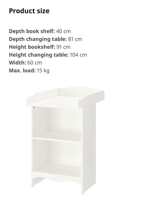 IKEA Changing table/bookshelf, Babies & Kids, Baby Nursery & Kids Furniture, Changing Tables