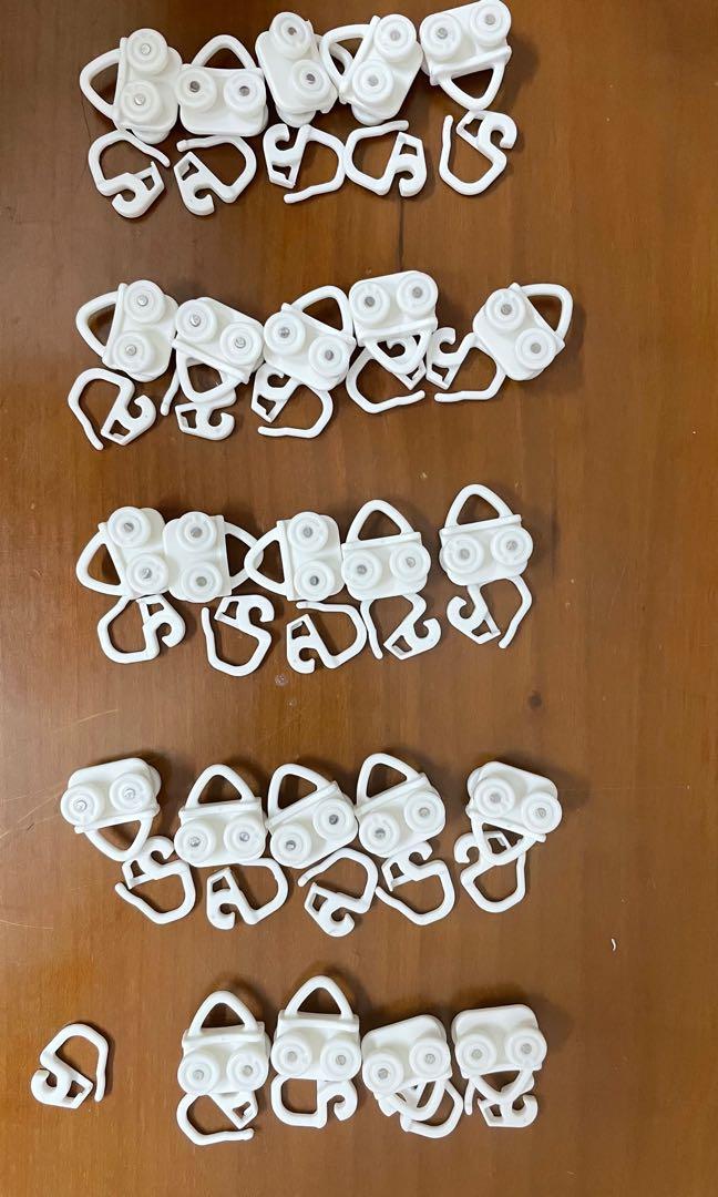 IKEA VIDGA Glider and Hook (Curtain) curtain rail roller, Furniture