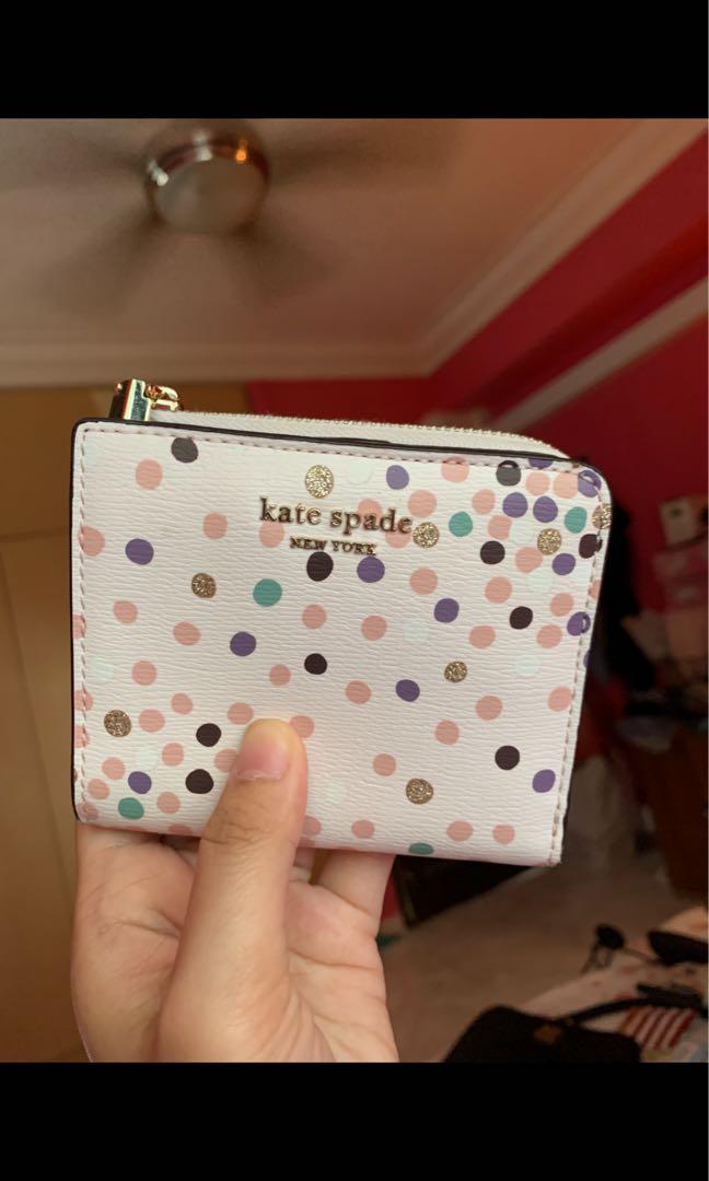 Kate spade confetti wallet sales