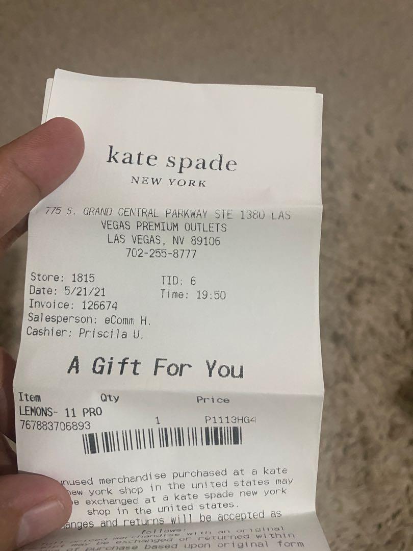 Katespade 11 pro case (Category: Cases & Sleeves) located in Manila. Submitted by bajec (Listing ID 1119359093, Image 2). Description: Selling my katespade lemons for iphone 11 pro. Bought from an online seller based in Las Vegas. .