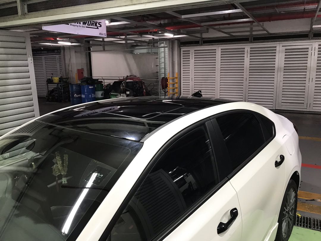 Kia Cerato roof sticker wrap/ car roof wrap/ Car roof sticker/ Car roof