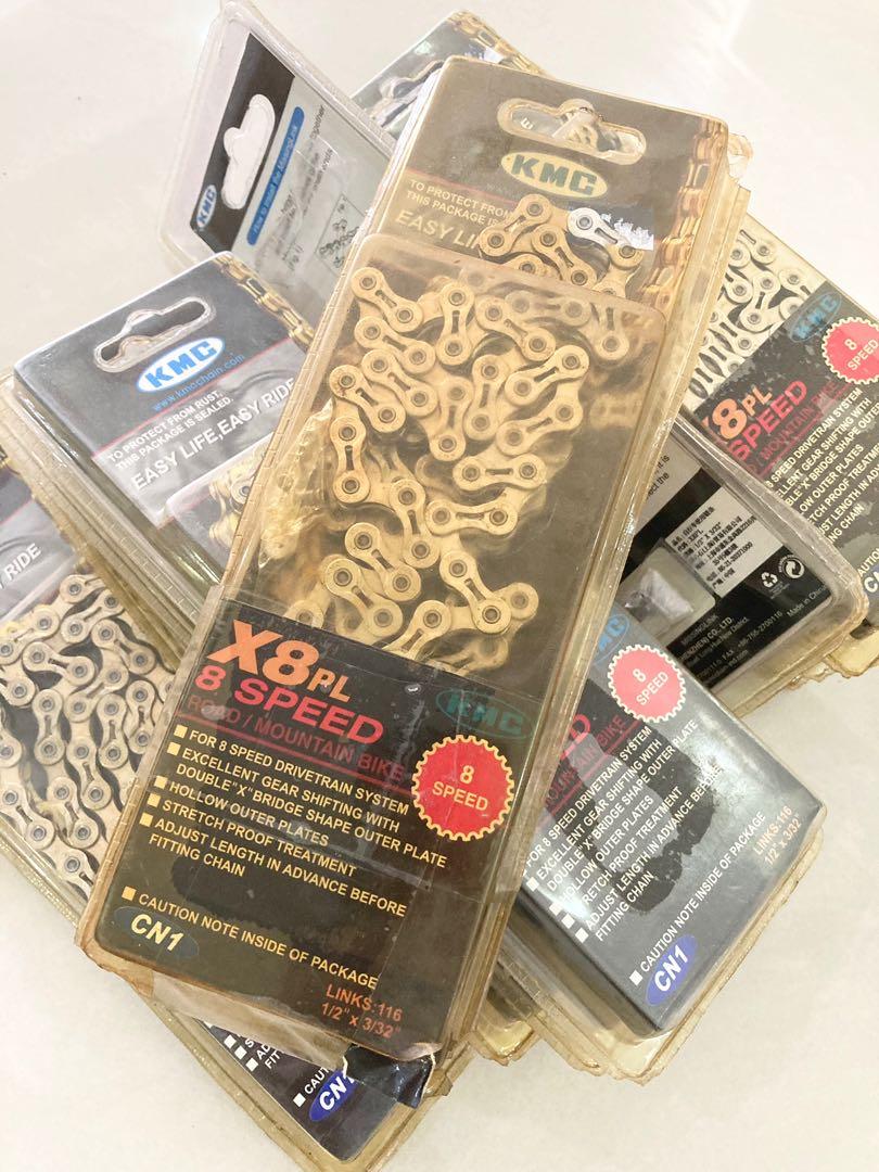 KMC X8PL Chain Silver Or Gold Sports Equipment Bicycles Parts