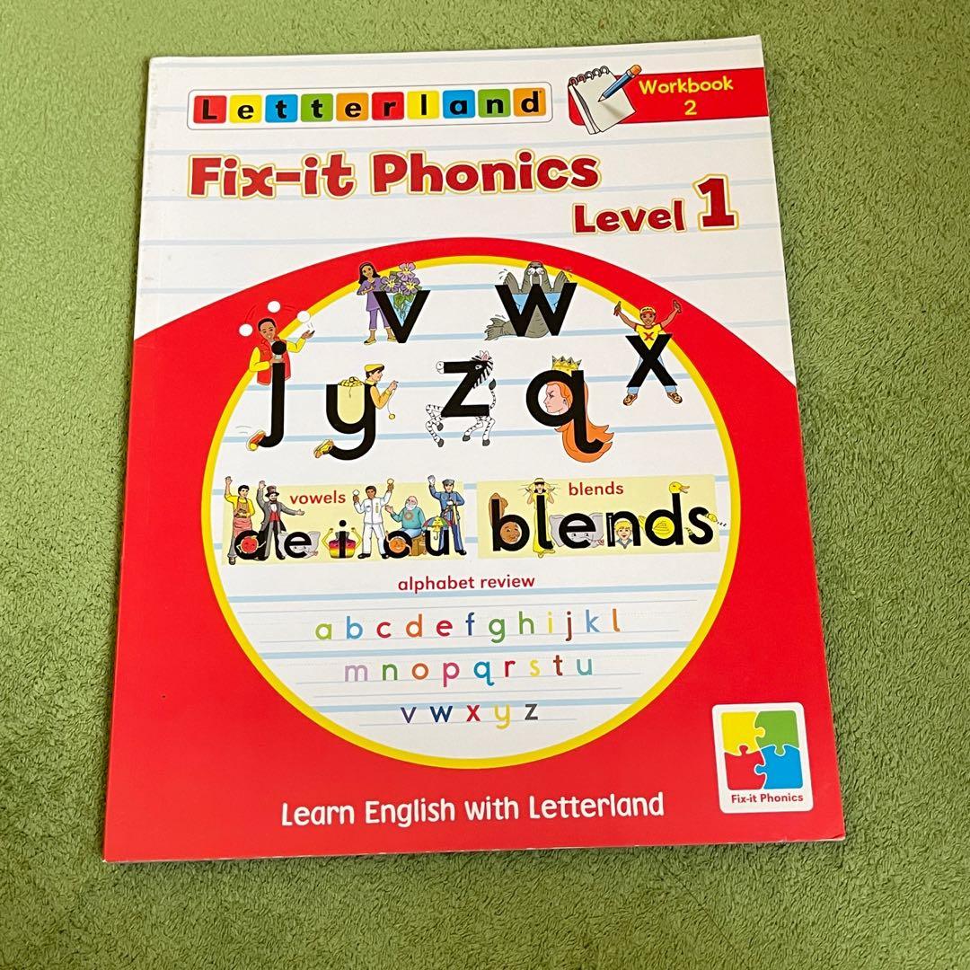 Letterland Fix It Phonics Level 1 Workbook 2 英文拼音教材 興趣及遊戲 書本 文具 小朋友書 Carousell