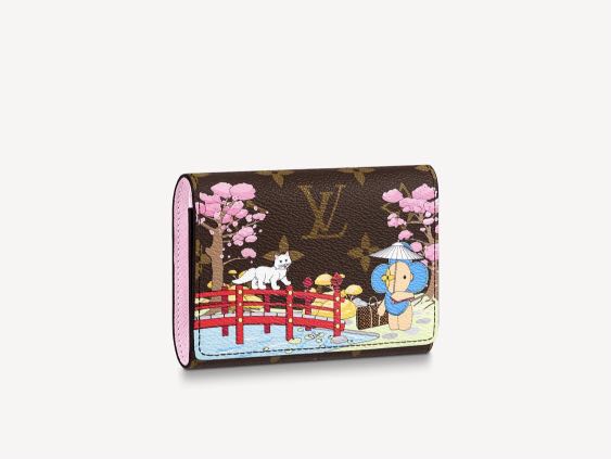 Louis Vuitton Victorine Wallet Monogram Vivienne Wisteria Pink in Coated  Canvas with Gold-tone - US