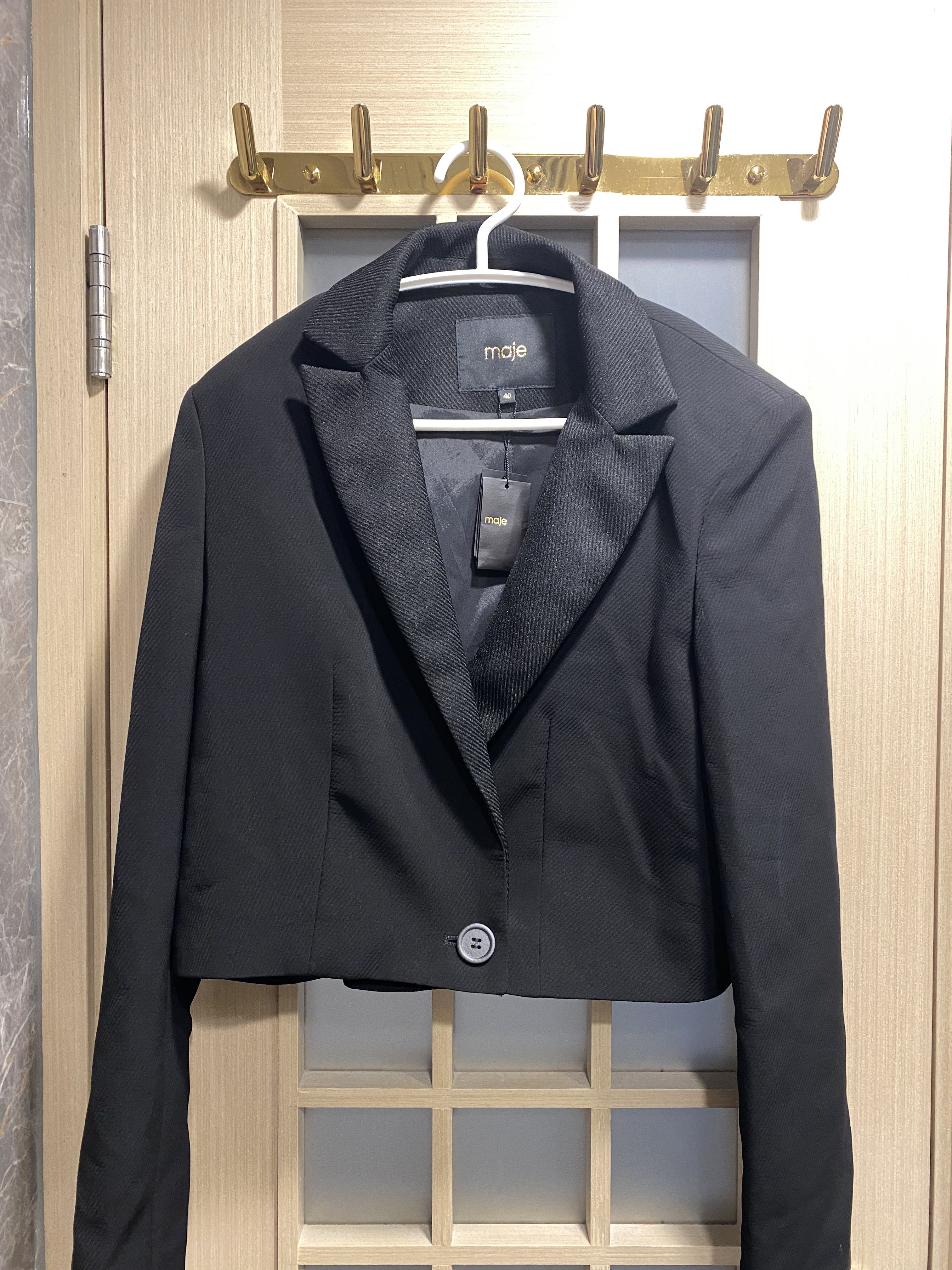 maje black blazer