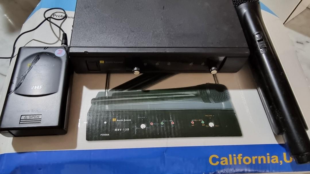 Martin Roland MRV 150HC VHR wireless microphone and lapel headset ...