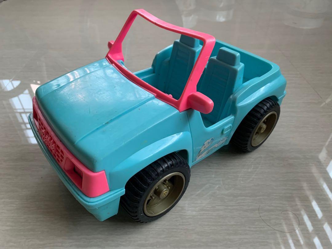 Mattel Barbie ( Doll ) - Beach Jeep (Category: Kids Toys) located in Bacoor. Submitted by kennertoysatbp (Listing ID 1119423446, Image 2). Description: Mattel Barbie Beach Jeep Approx 12” x 8” Loose; Played condition. Missing seatbelts / worn out decals. As-is. P1,200. Fixed MOP GCash Free delivery w/in NCR via Lalamove. WYSIWYG. NRNE. .