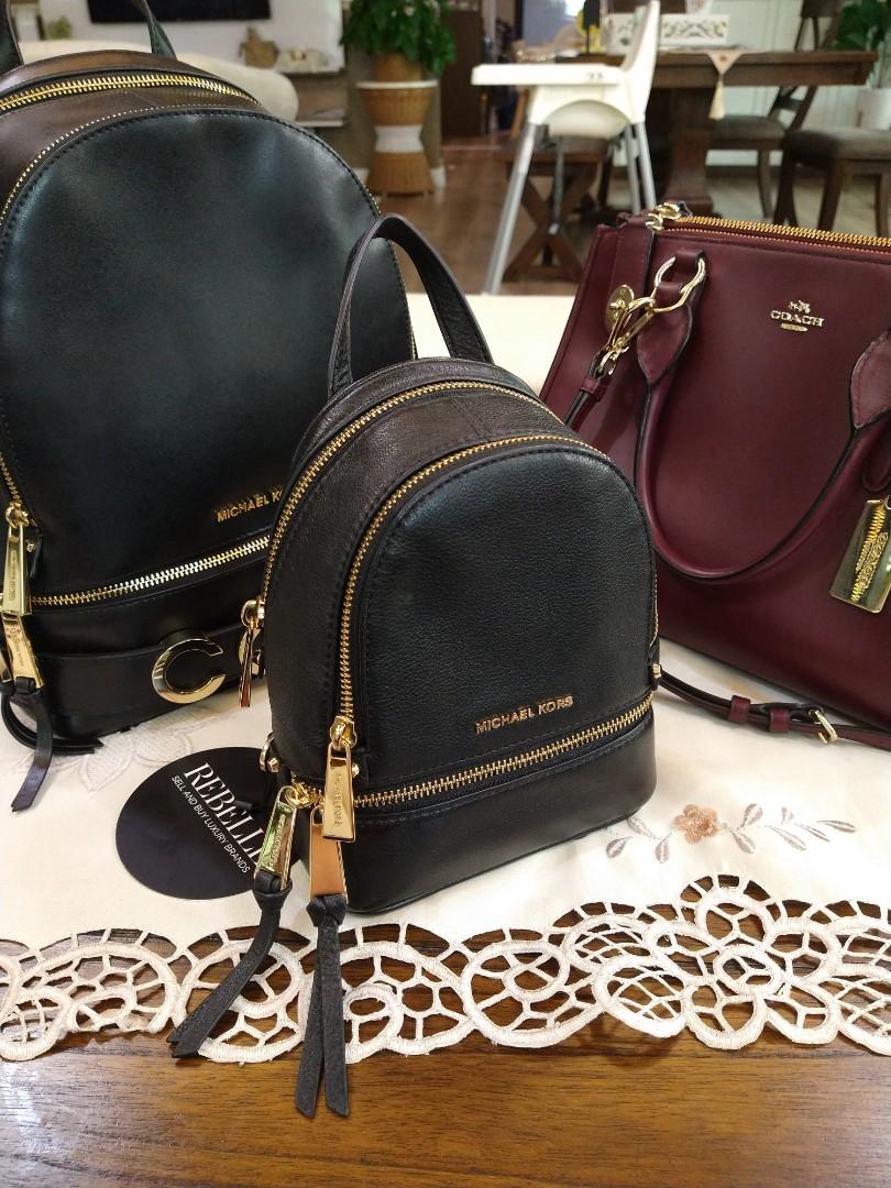 Rhea zip shop small leather backpack