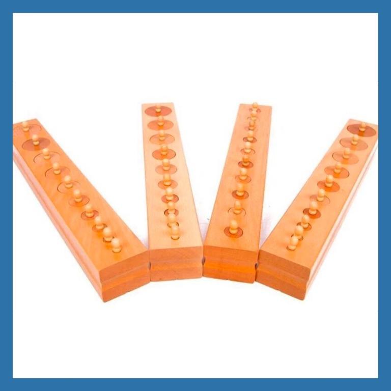 Montessori Knobbed Cylinder (Large, Classroom Size), Hobbies & Toys ...
