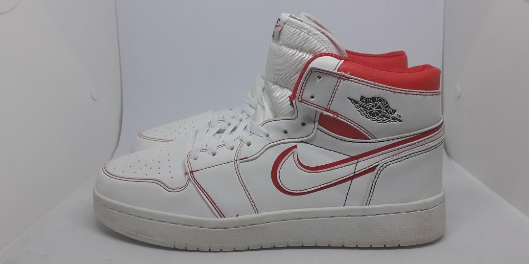 NIKE AIR JORDAN 1 RETRO HIGH PHANTOM, Fesyen Pria, Sepatu , Sneakers di  Carousell