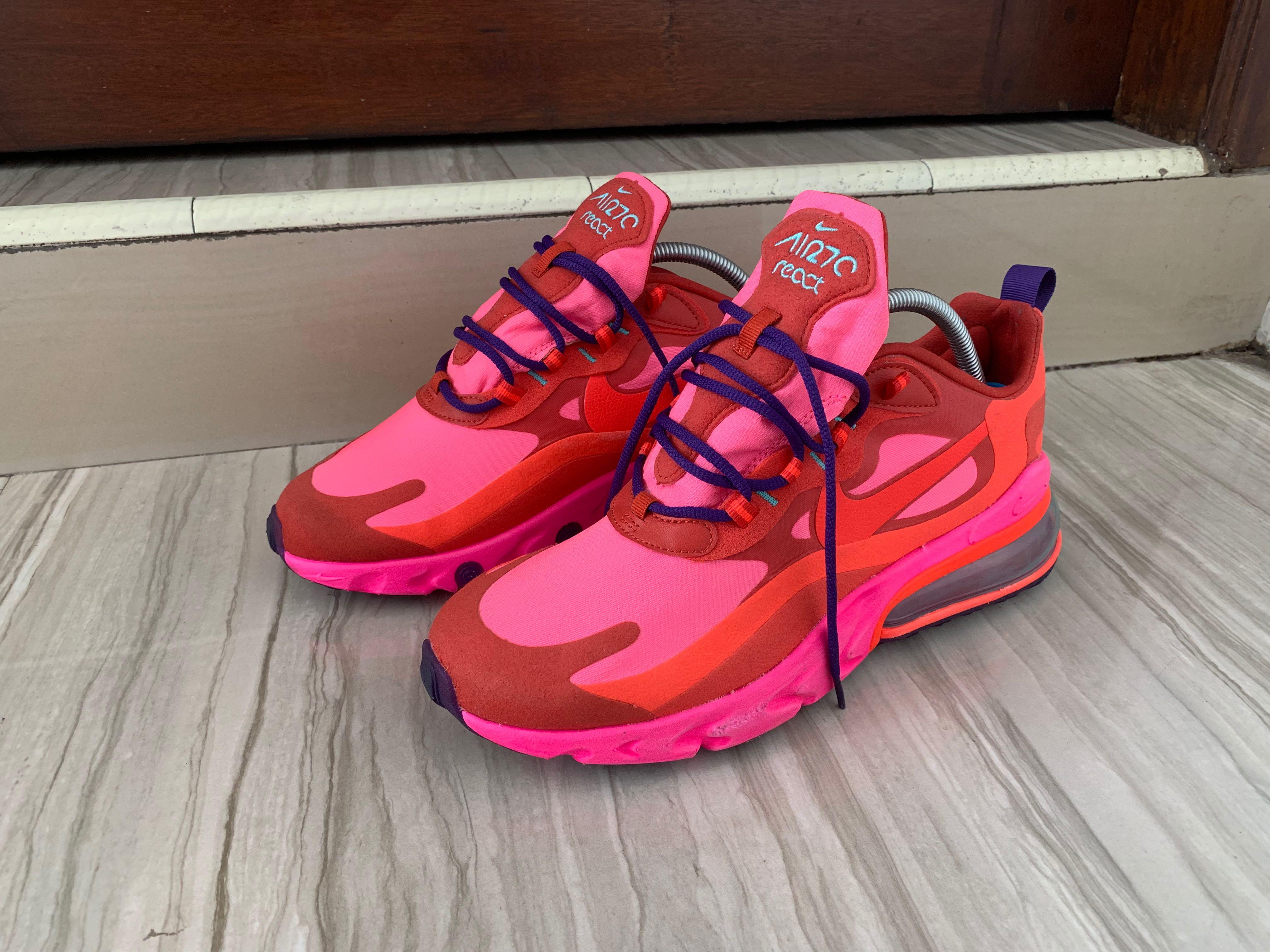 nike react 270 red and pink
