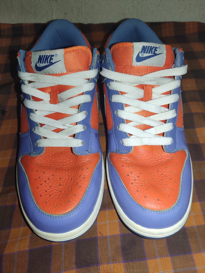 nike dunk orange blue