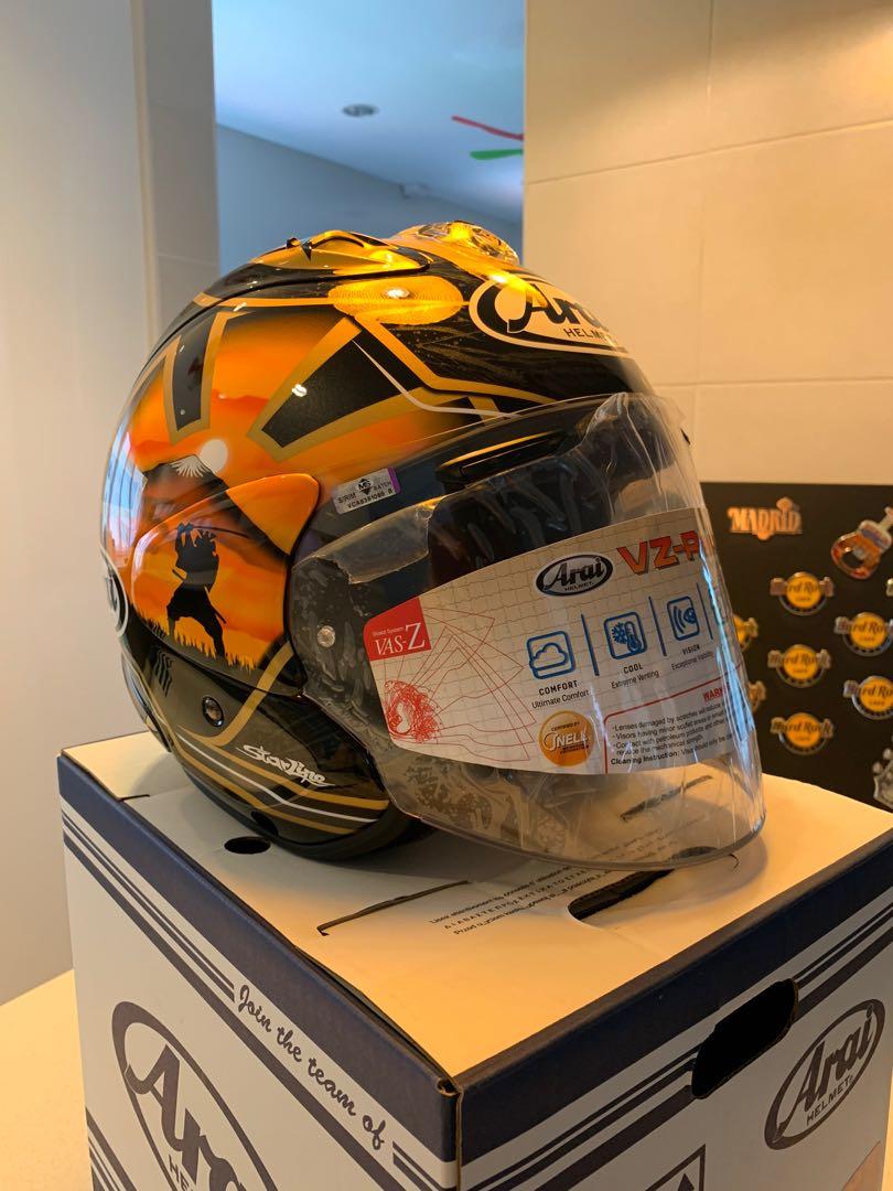 ORIGINAL ARAI VZ RAM PEDROSA SAMURAI SPIRIT GOLD Auto