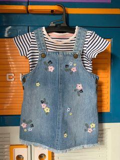 Overall rok jeans & jumper