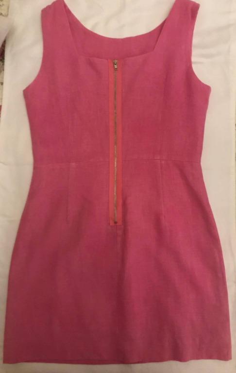 Pink Linen Mini Dress (Category: Dresses) located in Manila. Submitted by bp2327 (Listing ID 1119330750, Image 2). Description: HQ Pink Linen Mini Dress Made in Korea Bought from another Carouseller Worn 1-2 times, then washed .