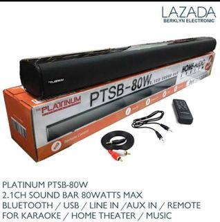 Platinum Sound Bar PTSB-80W 2.1CH