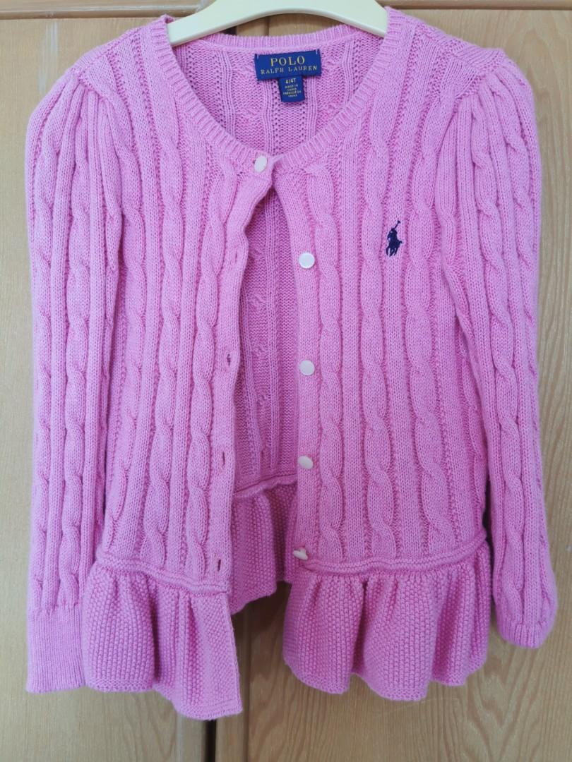 Polo Ralph Lauren pink cardigan 4T