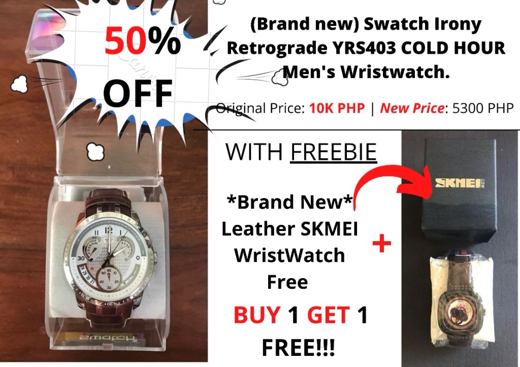 SALE 50 OFF WITH FREEBIE Brand new Swatch Irony