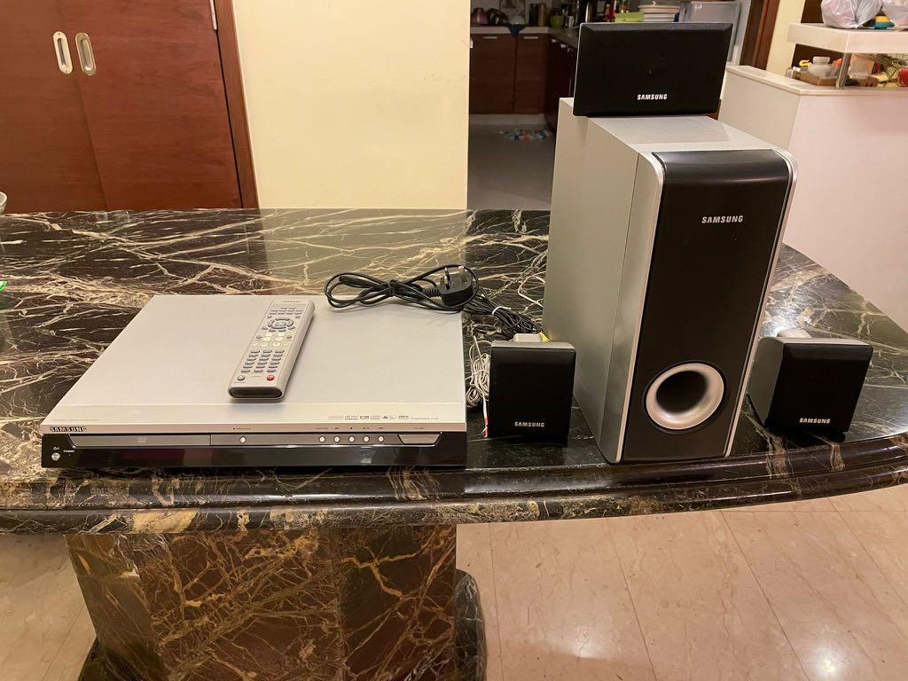 Samsung Home Theatre System HTP10 white set, TV & Home Appliances, TV