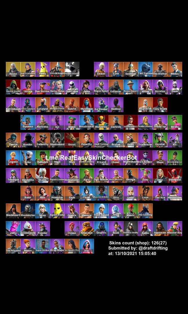 Stacked Fortnite Account Video Gaming Gaming Accessories In Game Products On Carousell