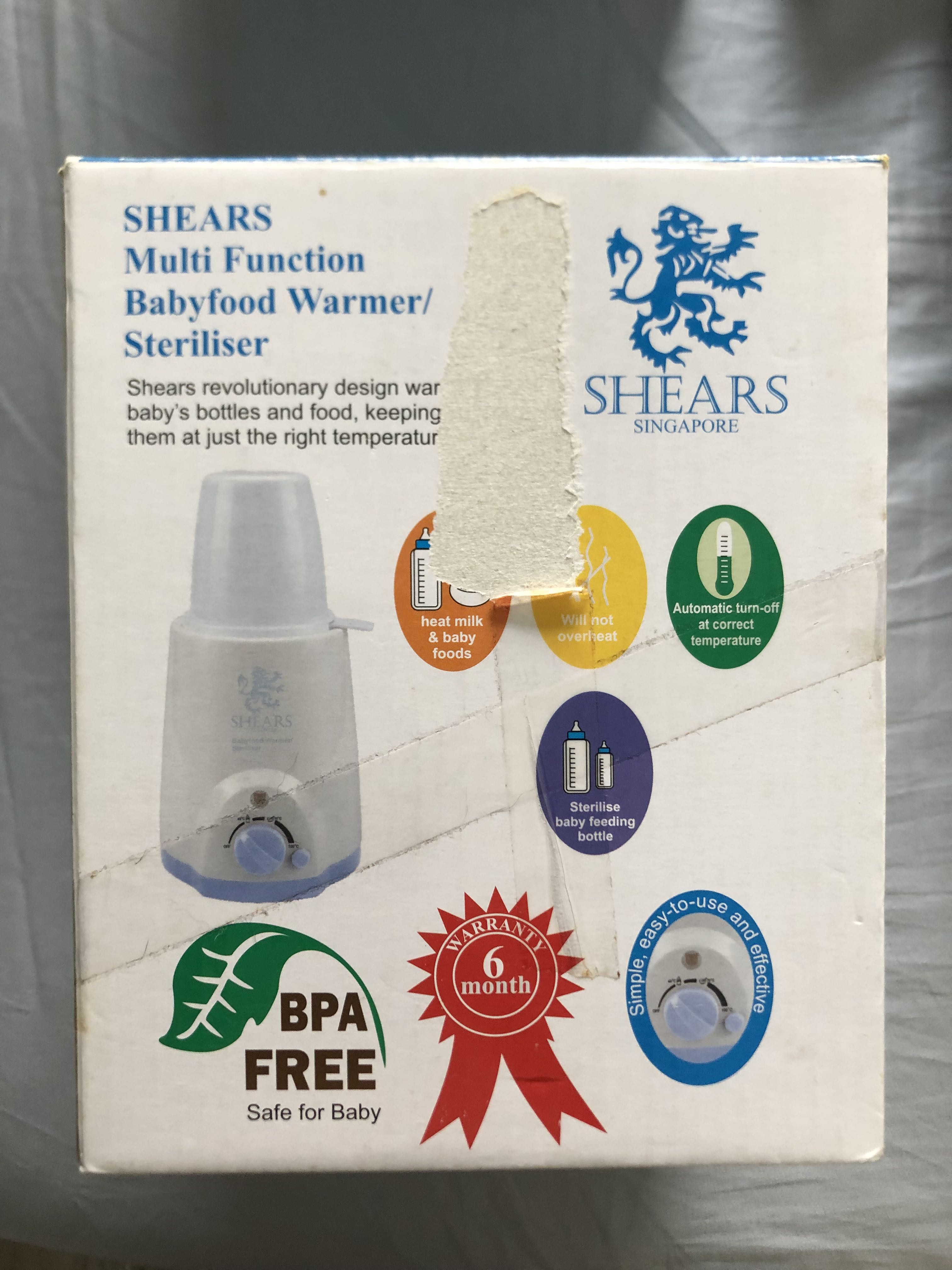 Shears Bottle/Babyfood Warmer, Babies & Kids, Nursing & Feeding