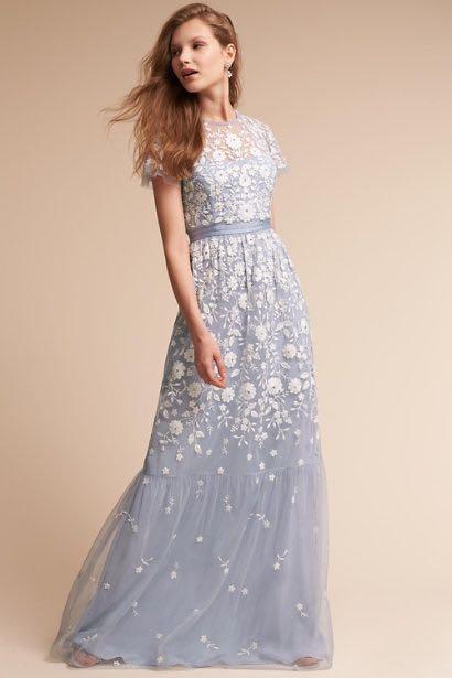 SUP Needle Thread Meadow Tulle Gown in Blush Pink
