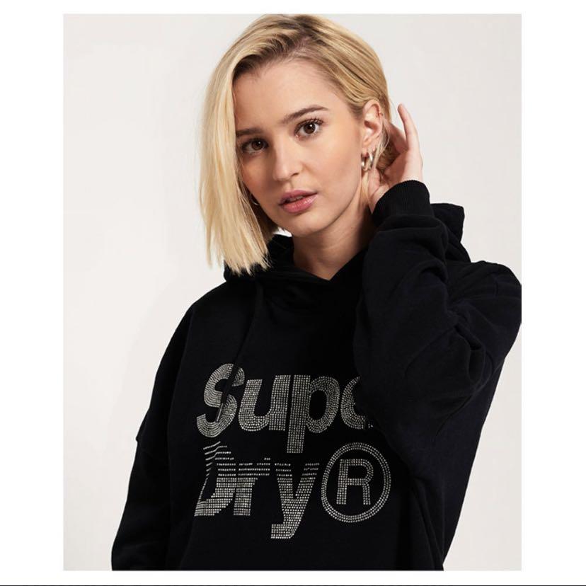 Superdry sparkle skater hoodie sale