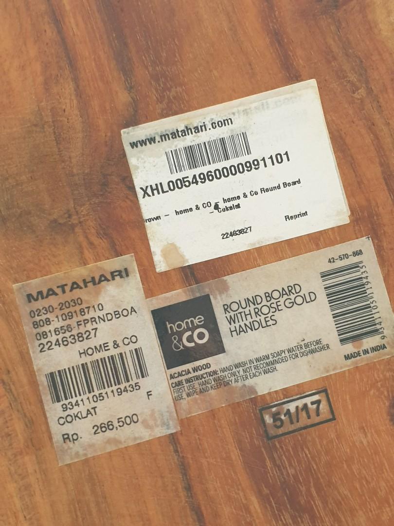 Talenan kayu pegangan bronze vintage, Kitchen & Appliances di ...