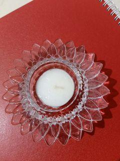 Tempat lilin kristal